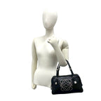Loewe Anagram Studs Logo Leather Mini Tote Boston Bag Black — view 2