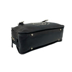Loewe Anagram Studs Logo Leather Mini Tote Boston Bag Black — view 7