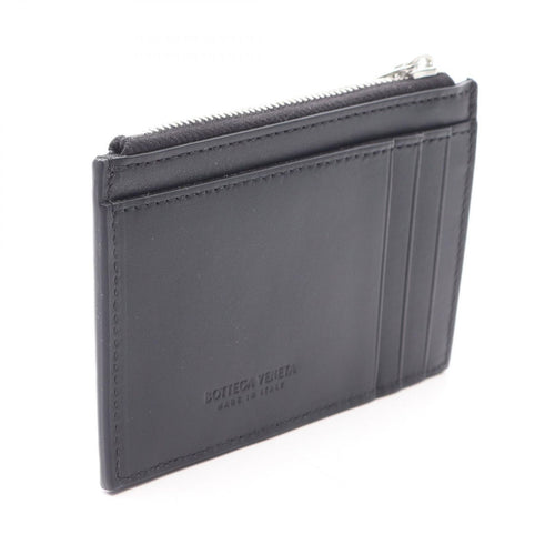 Bottega Veneta Card Case Intrecciato Black Leather — view 2