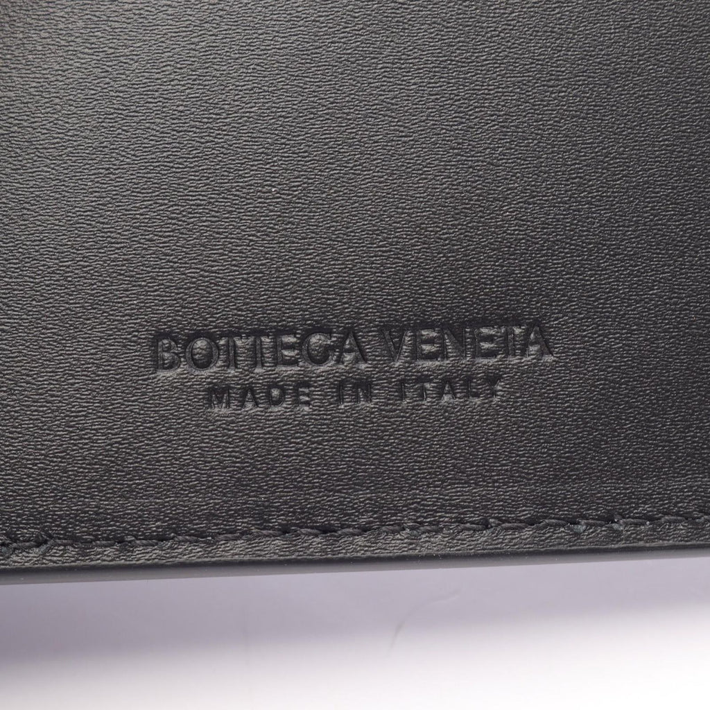 Bottega Veneta Card Case Intrecciato Black Leather — view 4