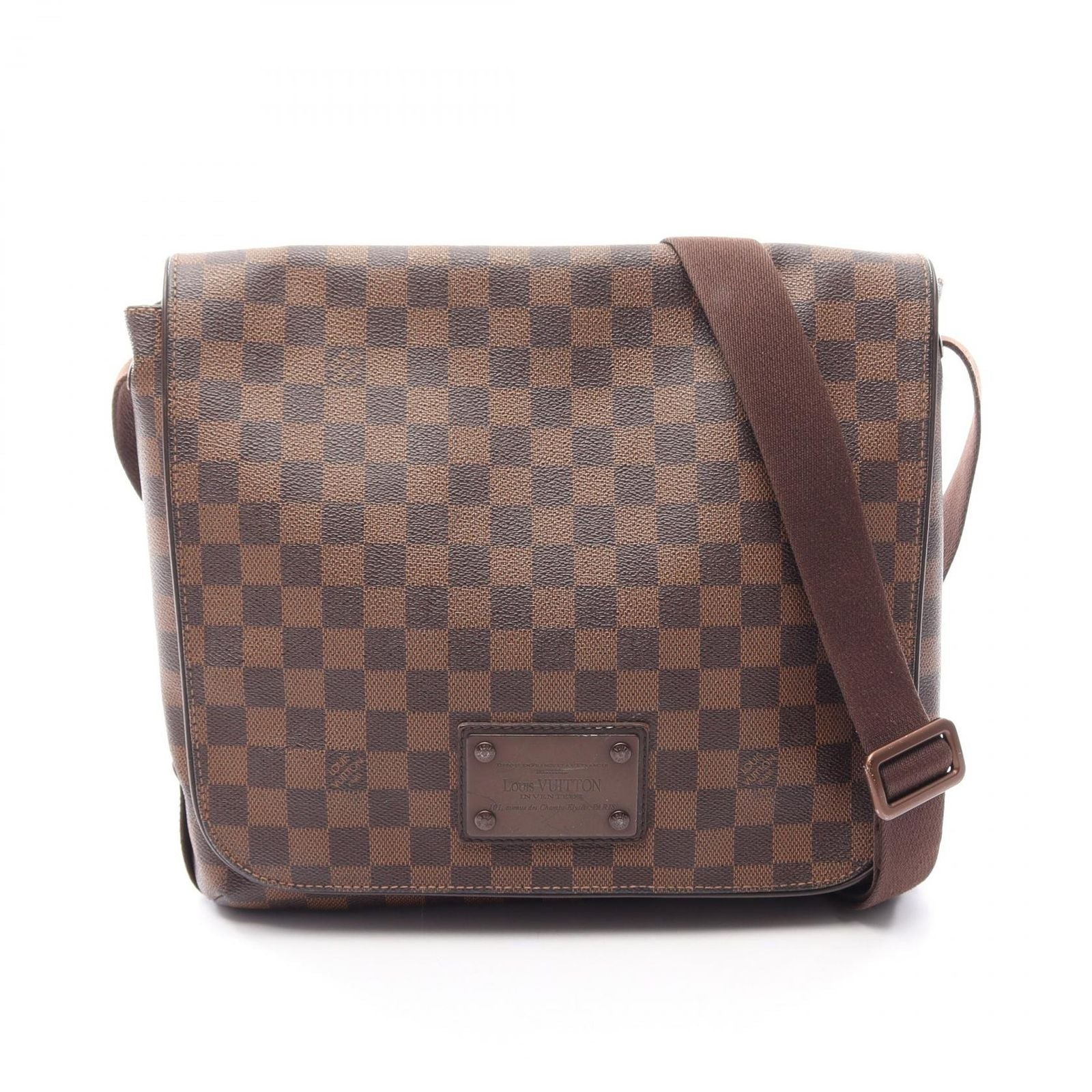Louis Vuitton Shoulder Bag Brooklyn Canvas Leather