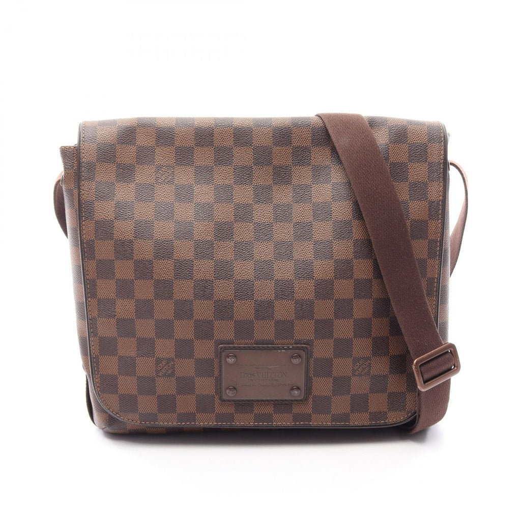 Louis Vuitton Shoulder Bag Brooklyn Canvas Leather