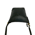 Gucci Vintage GG Logo Leather Shoulder Bag Crossbody Pochette Black — view 4