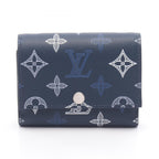 Louis Vuitton Trifold Wallet Victor Blue Navy Leather