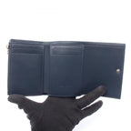 Louis Vuitton Trifold Wallet Victor Blue Navy Leather — view 3