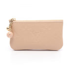 Louis Vuitton Coin Case Pochette Cles with Key Ring Hazelnut Brown Leather