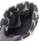 Chanel Shoulder Bag 19 Dizeneuf Quilted 2-Way Black White Fabric Leather 19 — view 3