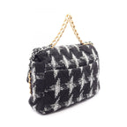Chanel Shoulder Bag 19 Dizeneuf Quilted 2-Way Black White Fabric Leather 19 — view 2