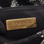 Chanel Shoulder Bag 19 Dizeneuf Quilted 2-Way Black White Fabric Leather 19 — view 4