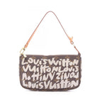 Louis Vuitton Handbag Pochette Argent Canvas Leather