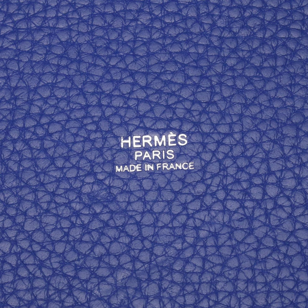 Hermes Handbag Picotin Lock Blue Royale Leather — view 4