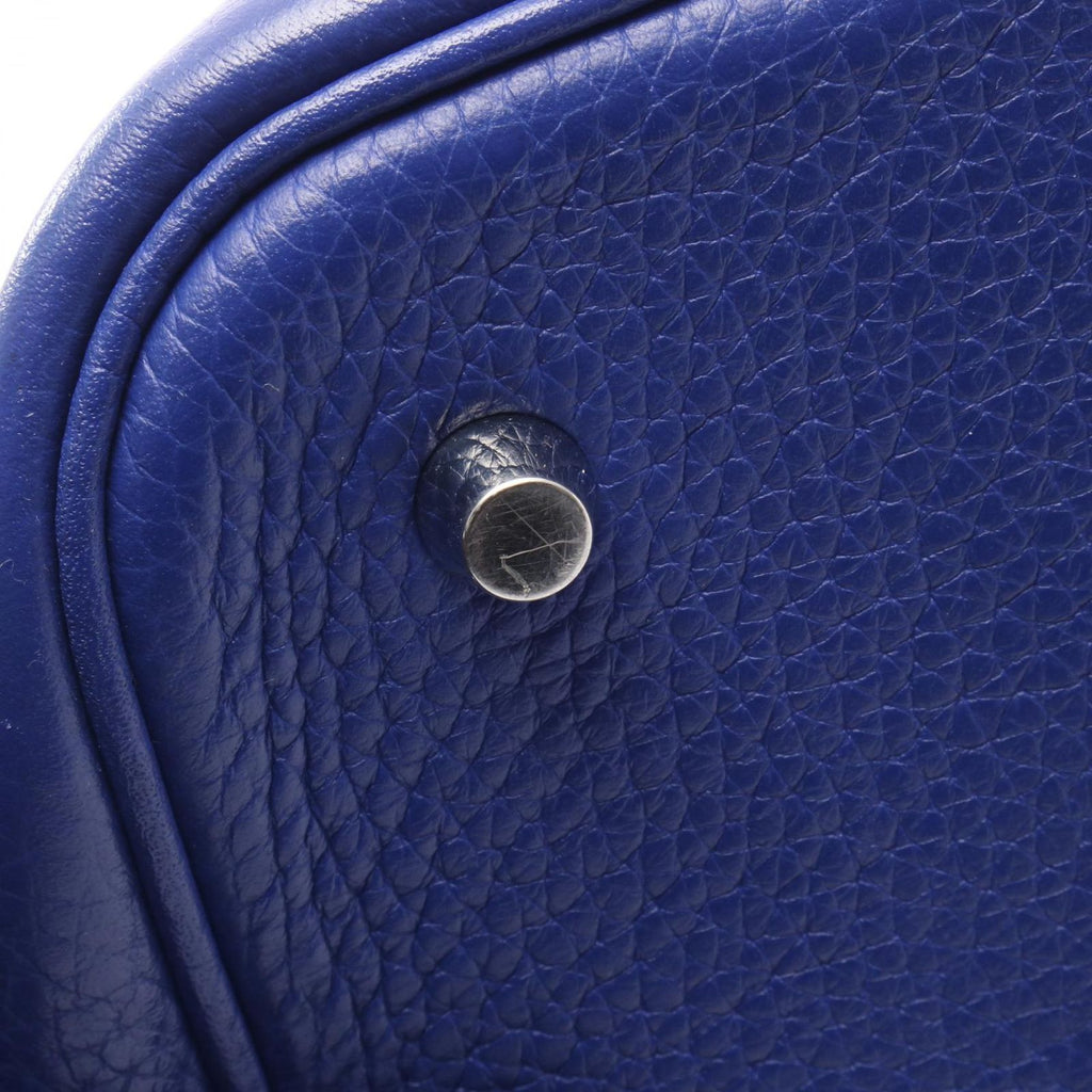 Hermes Handbag Picotin Lock Blue Royale Leather — view 9