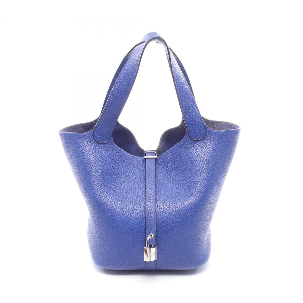 Hermes Handbag Picotin Lock Blue Royale Leather