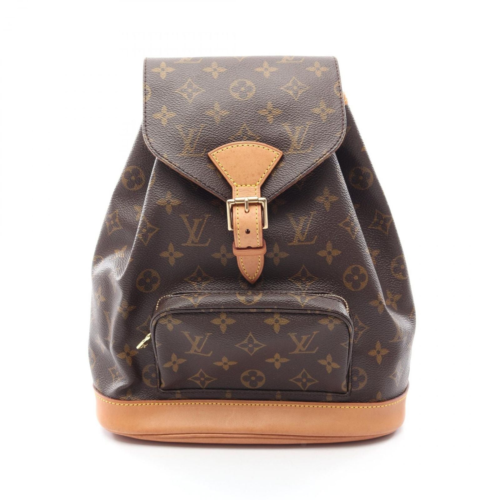 Louis Vuitton Backpack Montsouris Canvas Leather