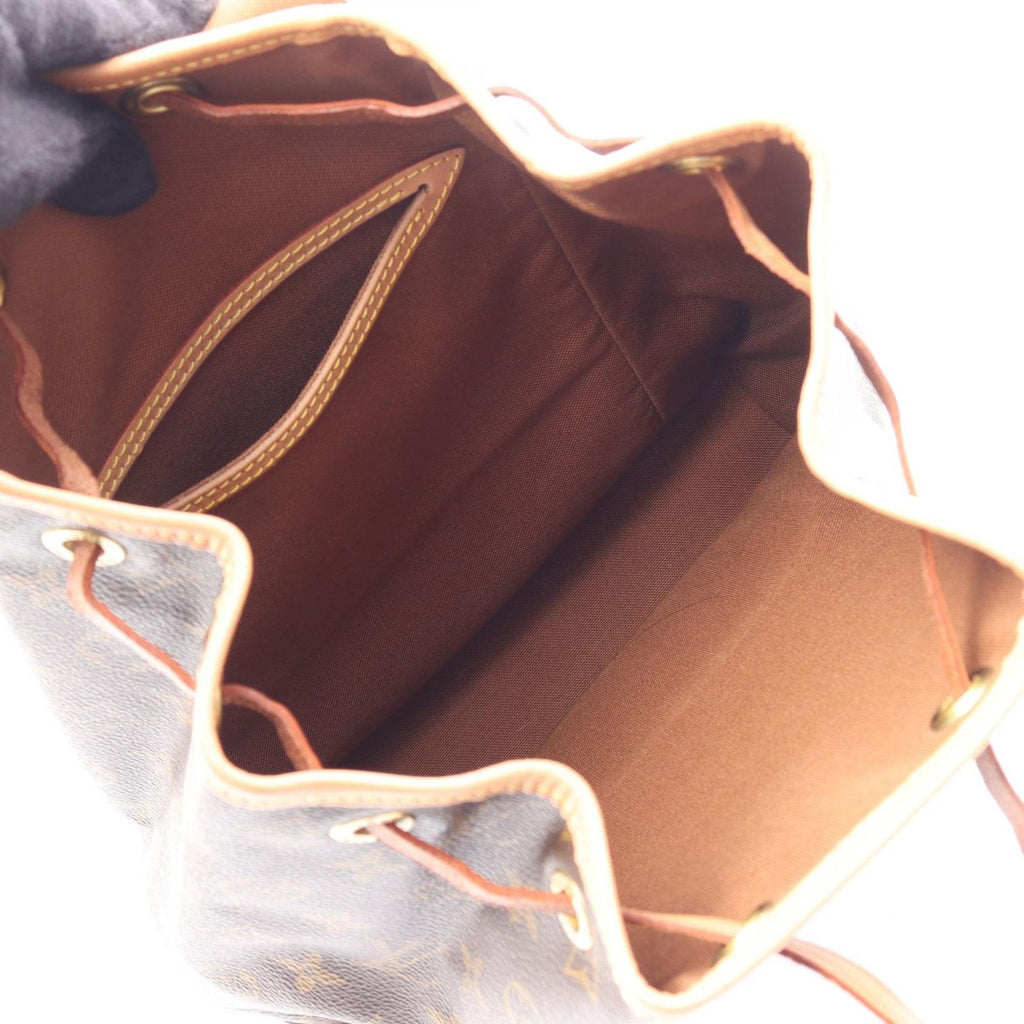 Louis Vuitton Backpack Montsouris Canvas Leather — view 3