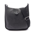 Hermes Shoulder Bag Evelyne 3 Trois GM Black Leather