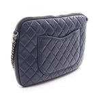 Chanel Shoulder Bag Girl Navy Black Lambskin Chain — view 2