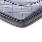 Chanel Shoulder Bag Girl Navy Black Lambskin Chain — view 8