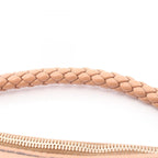 Gucci Shoulder Bag Pink Beige Leather Bamboo — view 6