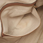 Gucci Shoulder Bag Pink Beige Leather Bamboo — view 9