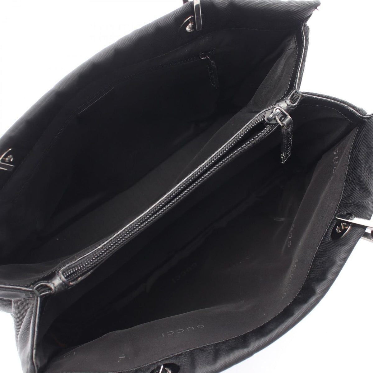 Gucci Tote Bamboo 002 Black Nylon — view 3
