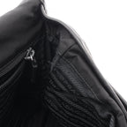 Prada Shoulder Bag Black Nylon Saffiano Leather — view 9