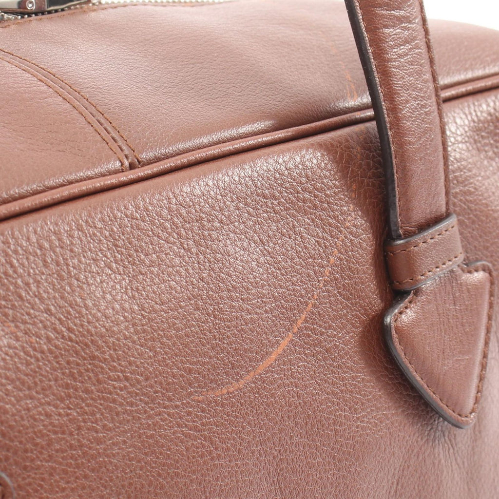Loewe Tote Heritage Brown Leather Mini Boston — view 8