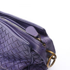 Bottega Veneta Shoulder Bag Intrecciato Purple Leather — view 8