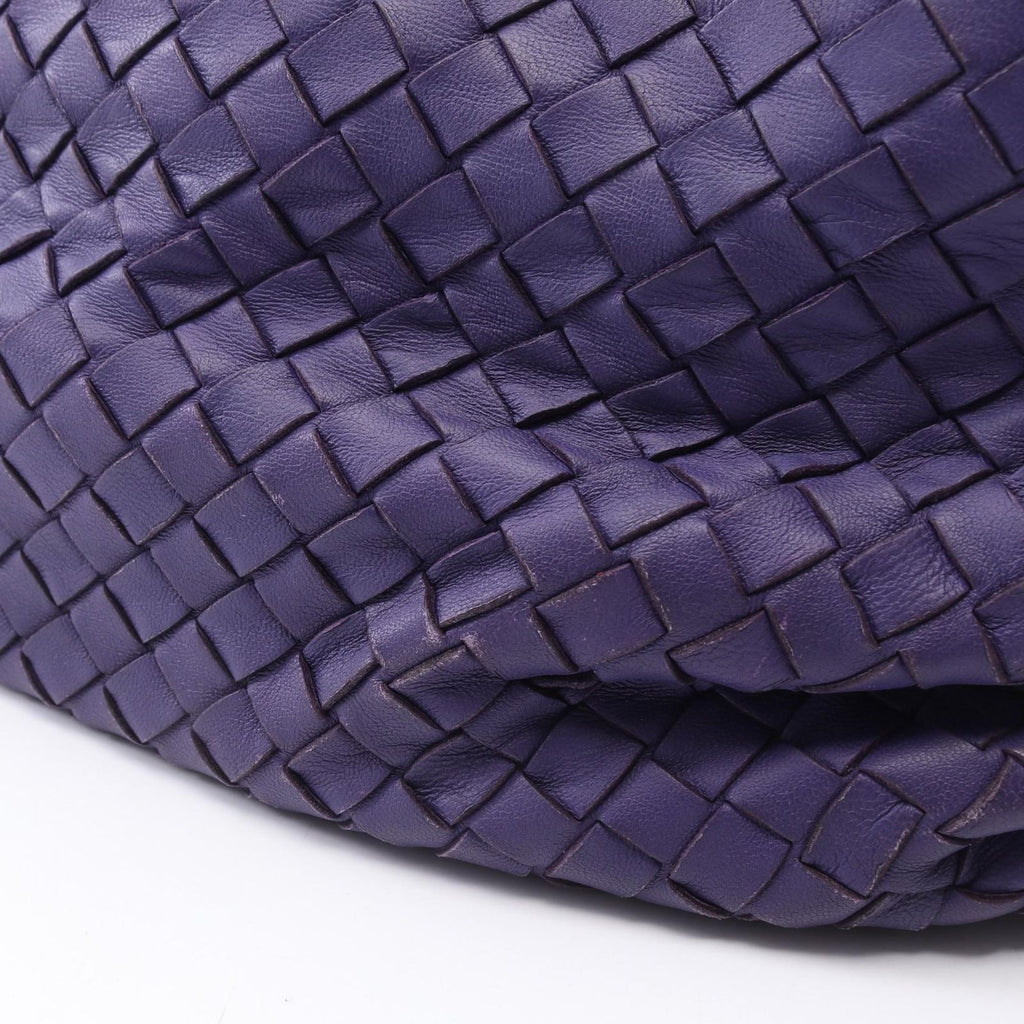 Bottega Veneta Shoulder Bag Intrecciato Purple Leather — view 7