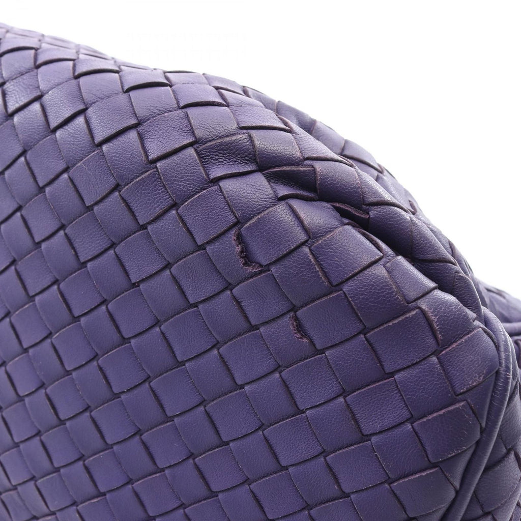 Bottega Veneta Shoulder Bag Intrecciato Purple Leather — view 6