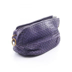 Bottega Veneta Shoulder Bag Intrecciato Purple Leather — view 2