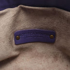 Bottega Veneta Shoulder Bag Intrecciato Purple Leather — view 4