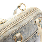 Celine Handbag C Macadam Light Blue Canvas Leather — view 5