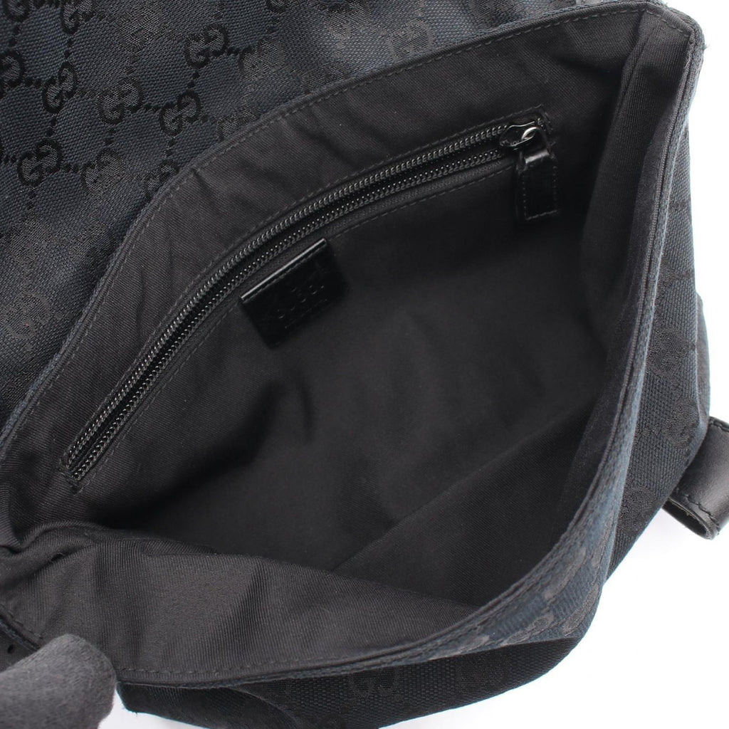 Gucci Waist Bag GG Canvas Black — view 3