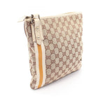 Gucci Shoulder Bag GG Canvas Beige Brown Ivory Shari Line — view 2