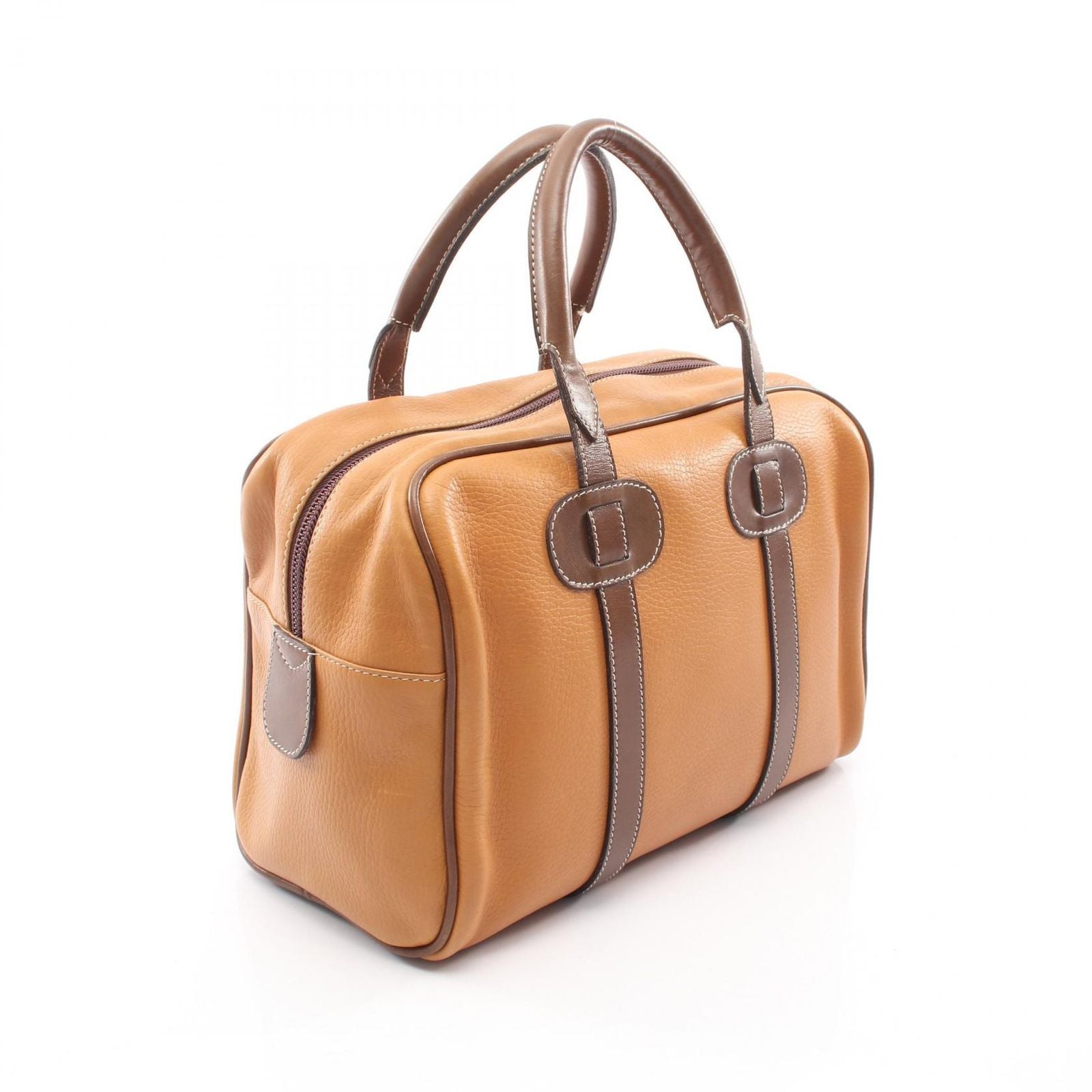 Loewe Tote Anagram Brown Dark Leather Boston — view 2