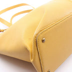 Chanel Tote with Charm Yellow Leather — view 5