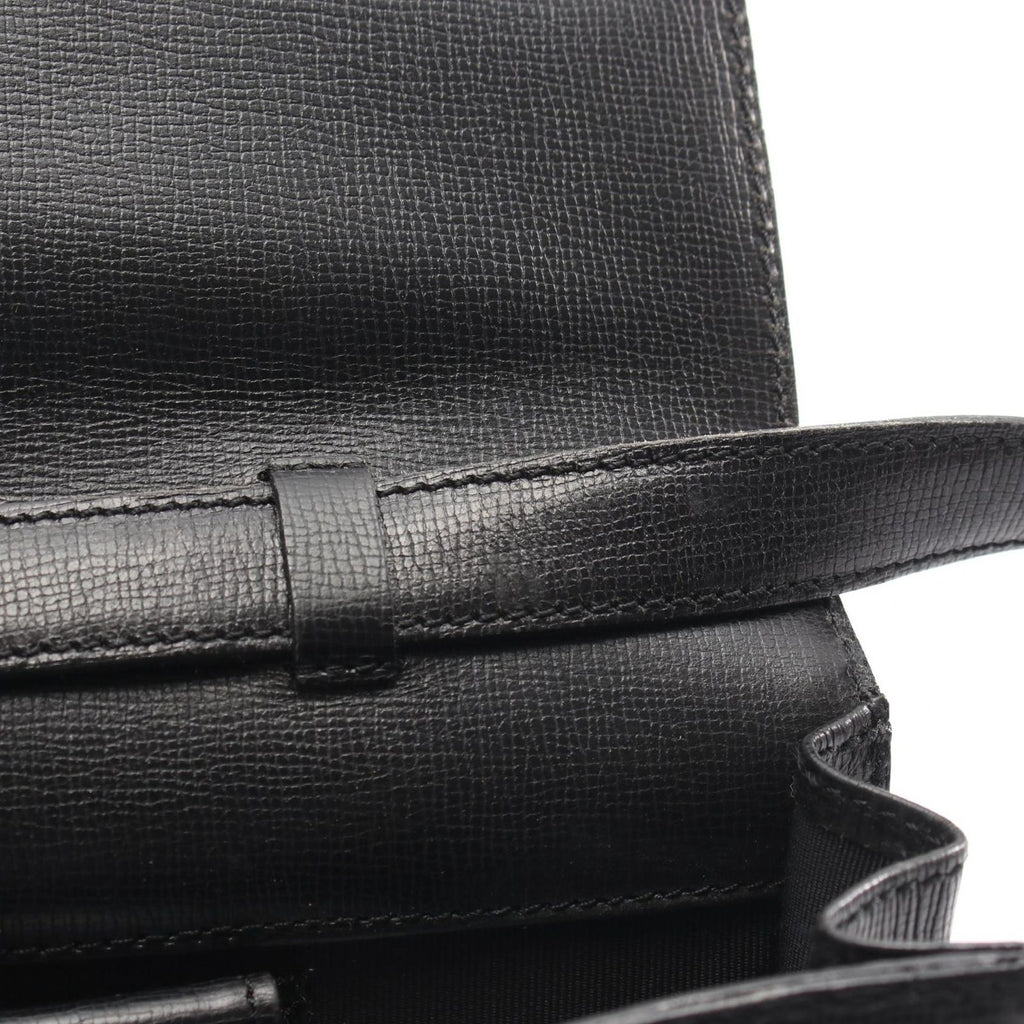 Dior Shoulder Bag CD Logo Vintage Black Leather — view 6