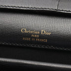Dior Shoulder Bag CD Logo Vintage Black Leather — view 4