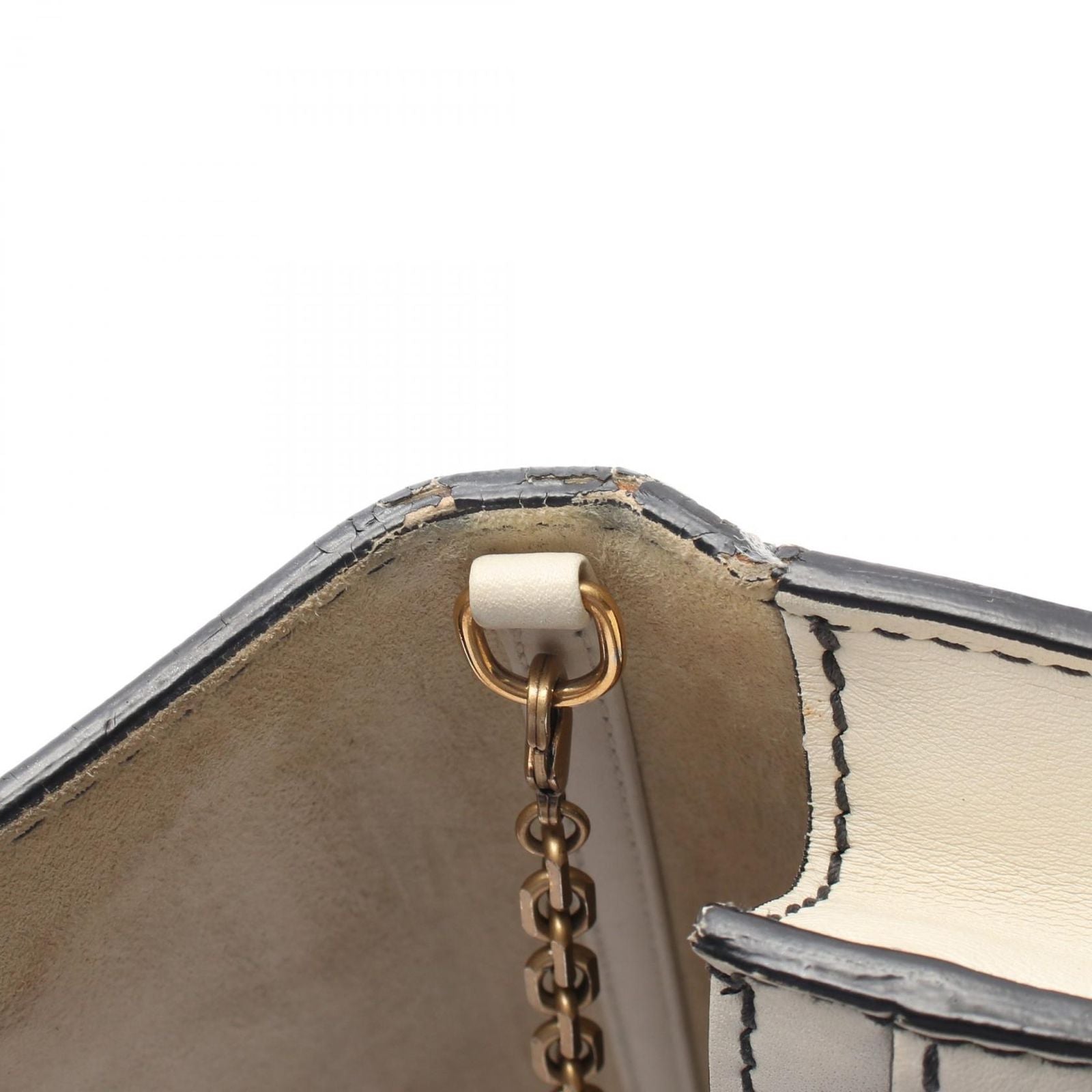 Dior Shoulder Bag J'adior White Leather J'adior Chain Wallet — view 5