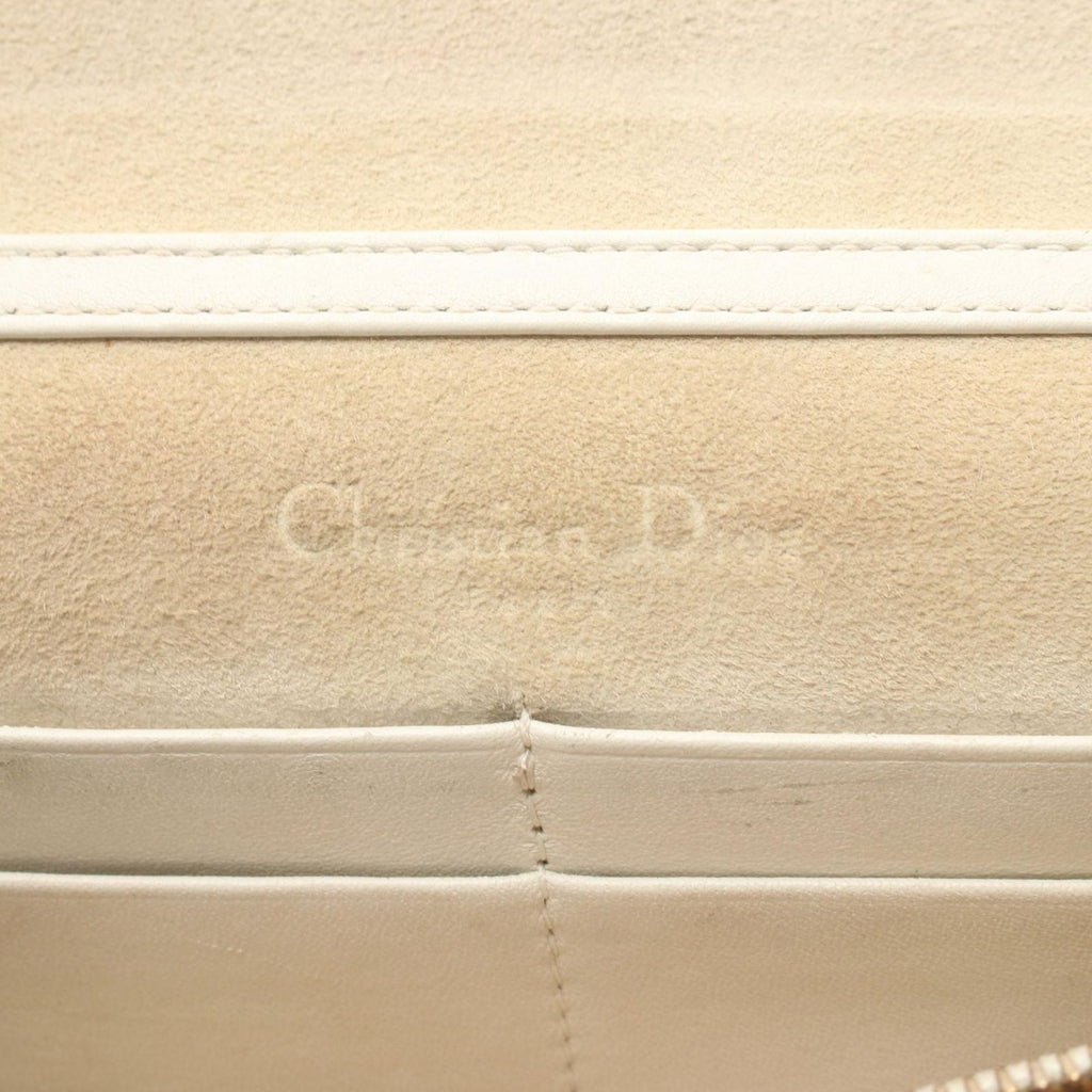 Dior Shoulder Bag J'adior White Leather J'adior Chain Wallet — view 4