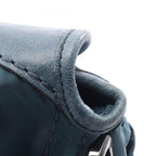 Prada Shoulder Bag Tessuto Vitello Blue Nylon Leather — view 8