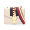 Gucci Shoulder Bag Sylvie Web Line Ivory Leather Chain