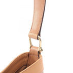 Celine Shoulder Bag Triomphe Beige Brown Canvas Leather Macadam — view 6