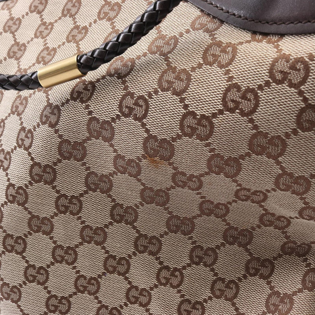 Gucci Tote GG Canvas Beige Dark Brown — view 8