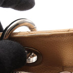Chanel Tote Quilted Grand Shopping GST Beige Caviar Leather Chain — view 9