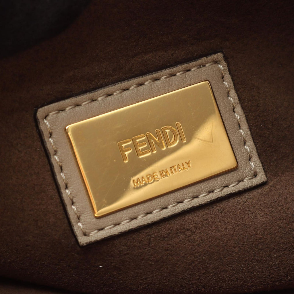 Fendi Handbag Peekaboo 2-Way Gray Leather Regular — view 5