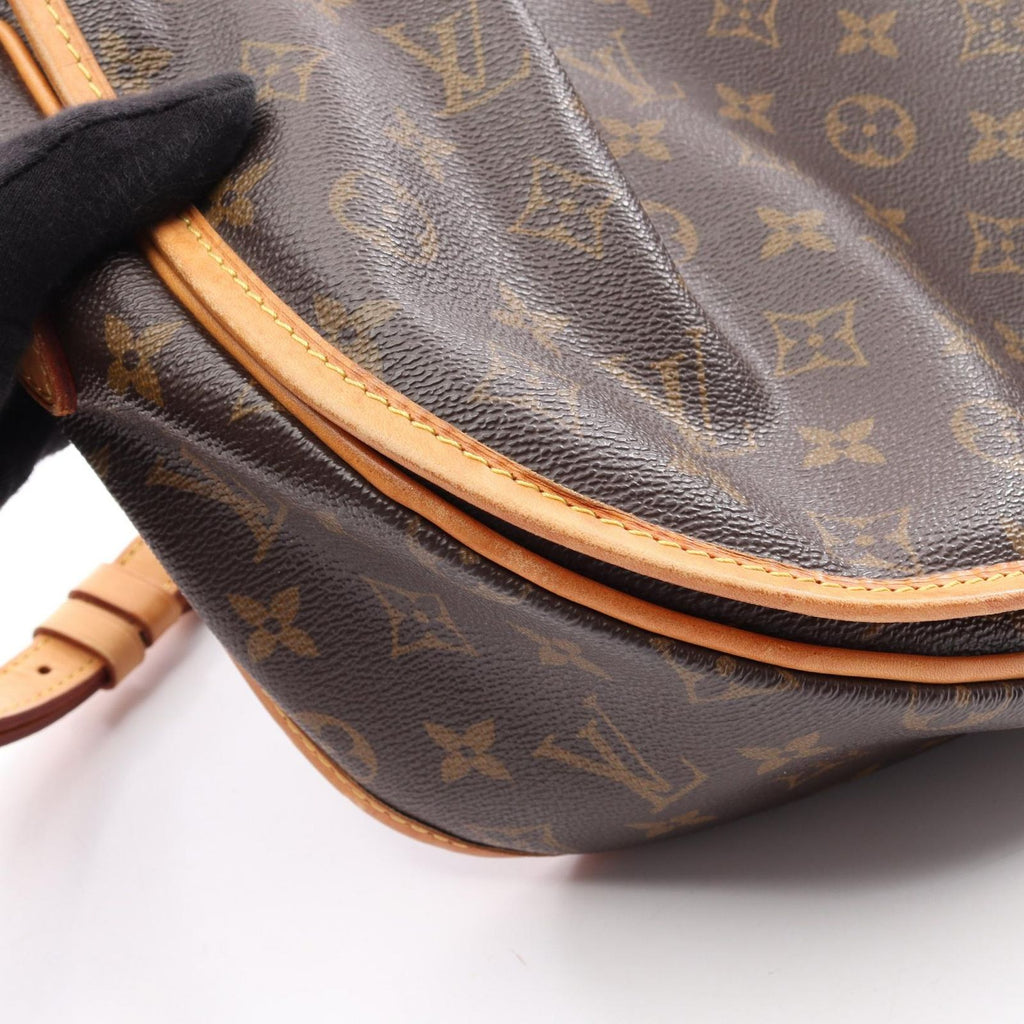 Louis Vuitton Shoulder Bag Menilmontant Canvas Leather — view 9