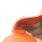 Prada Tote Beige Orange Canvas Saffiano Leather — view 5