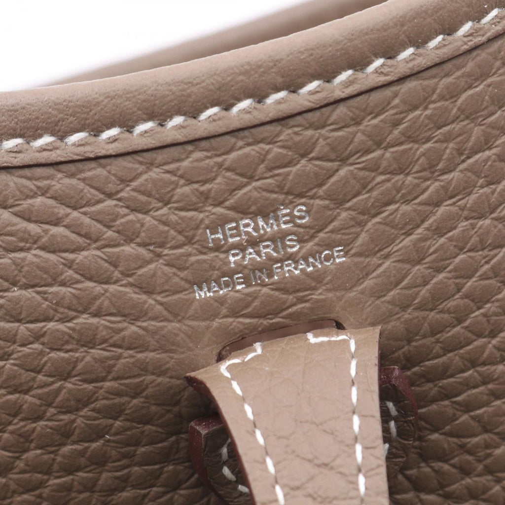 Hermes Shoulder Bag Evelyne TPM Amazon Etoupe Leather TPM — view 4